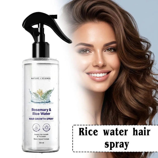 Rosemary & Rice Water Hair Growth Spray | 100% Natural Hair Growth Spray