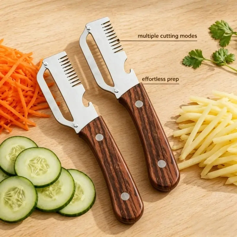 3-in-1 Vegetable Peeler Knife | Stainless Steel Kitchen Tool