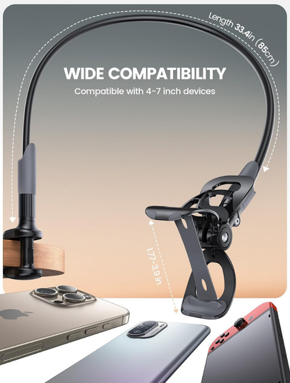 Hands-Free Flexible Long Arm Phone Holder
