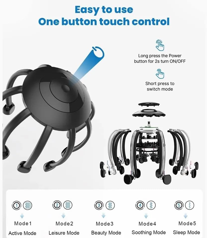 Octopus Head Massager