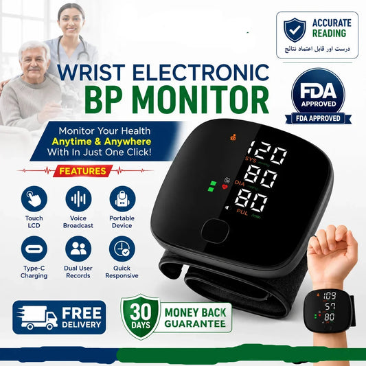 Wrist Electronic BP Monitor