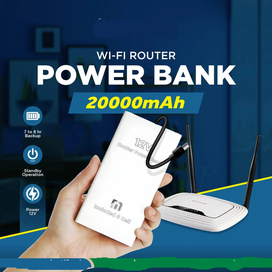 Wifi Router Power Bank (8-10hrs Battery Time)