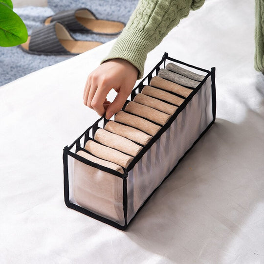 Clothes Organisers Jeans Storage Box / 7 Grids Thickened Wardrobe