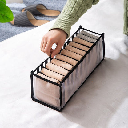 Clothes Organisers Jeans Storage Box / 7 Grids Thickened Wardrobe